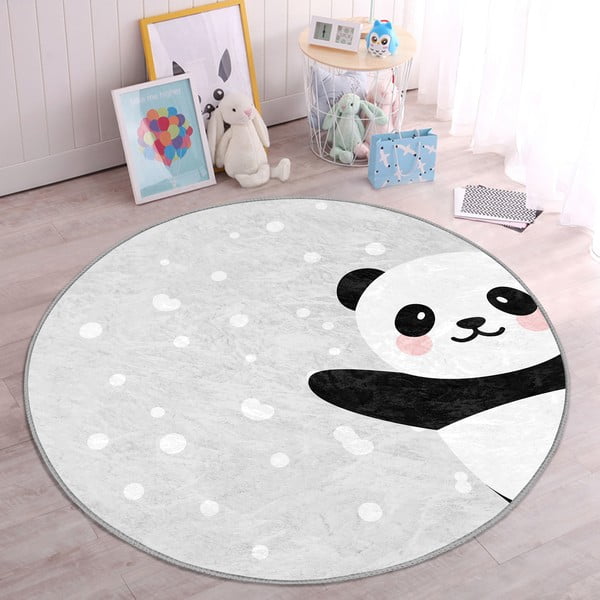 Covor pentru copii gri deschis ø 120 cm Comfort – Mila Home-image-4