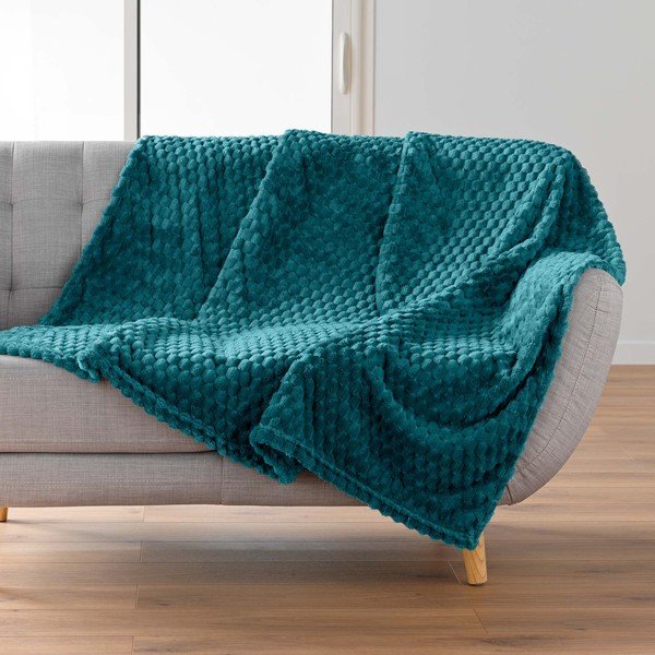 Pătură albastră din microflanel 125x150 cm Mini Frosty – douceur d'intérieur-image-1