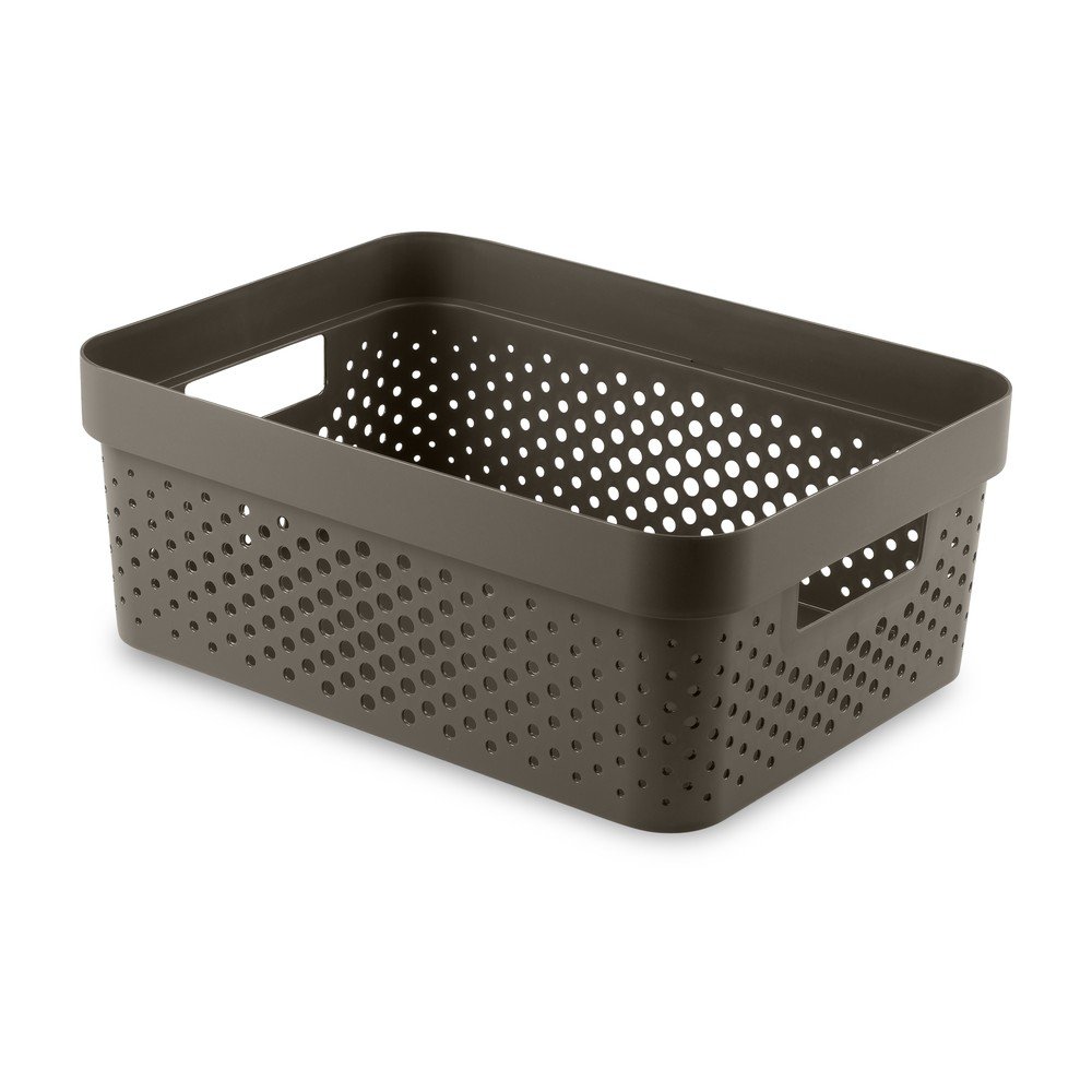 Coș de depozitare din plastic 36x27x14 cm Infinity Dots – Curver