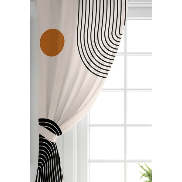 Draperii bej 2 buc. 140x260 cm – Mila Home-image-2