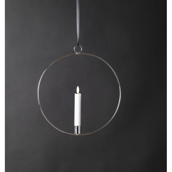 Decorațiune luminoasă argintie Flamme Ring – Star Trading-image-1