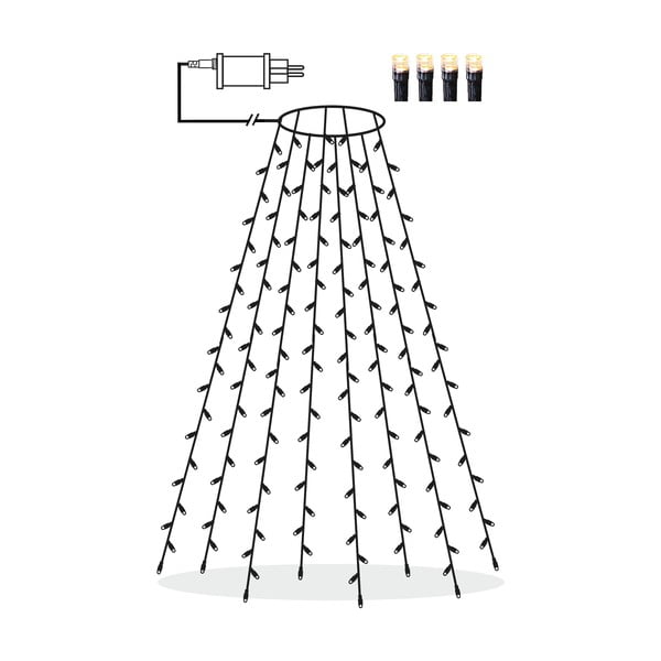 Ghirlandă luminoasă cu 160 becuri, lungime 200 cm Serie LED – Star Trading