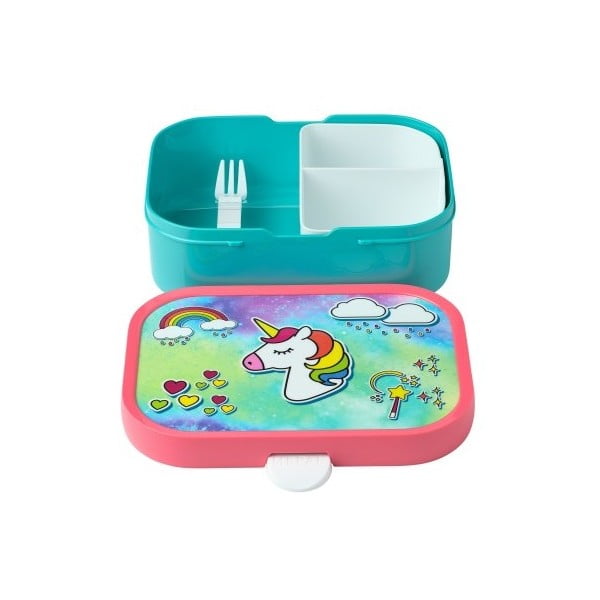 Set cutie pentru gustări și sticlă de apă pentru copii Mepal Unicorn-image-2
