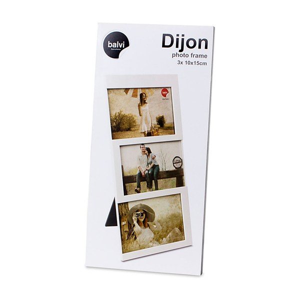 Ramă foto albă cu picior de susținere din plastic 16x34,5 cm Dijon – Balvi-image-1