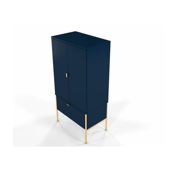 Comodă Skandica Polka Combi, albastru marin-image-2