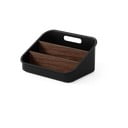 Organizator de baie negru pentru cosmetice din plastic reciclat Bellwood – Umbra