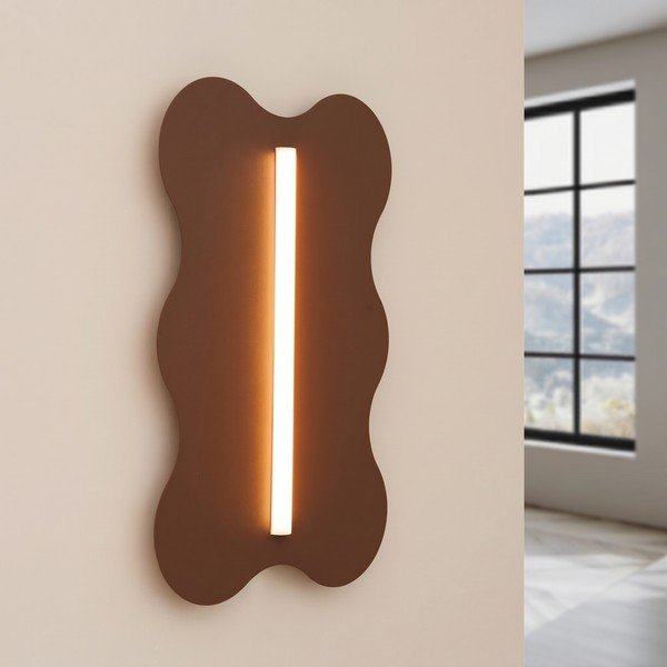 Aplică de perete maro din metal KLOVER – Thoro-image-1