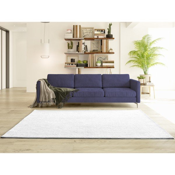 Covor crem din microfibră 160x220 cm Coraline Liso – Universal-image-2