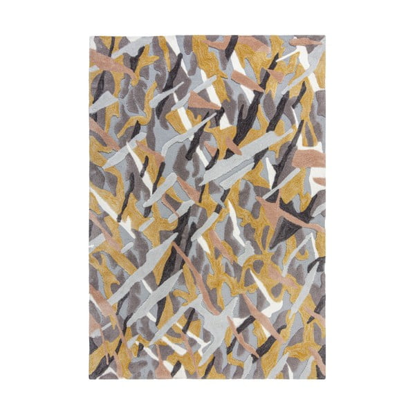 Covor Flair Rugs Bark, 120x170 cm, gri-galben