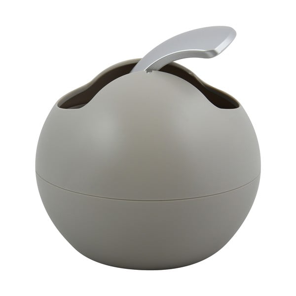 Coș de gunoi taupe din plastic 1 l   Bowl Matt – Spirella-image-1