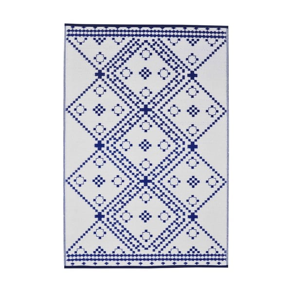 Covor pentru exterior Green Decore Amber, 120 x 180 cm, albastru-alb-image-2