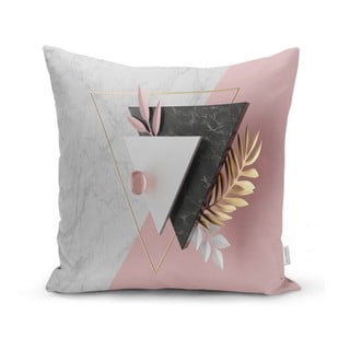 Față de pernă Minimalist Cushion Covers BW Marble Triangles, 45 x 45 cm