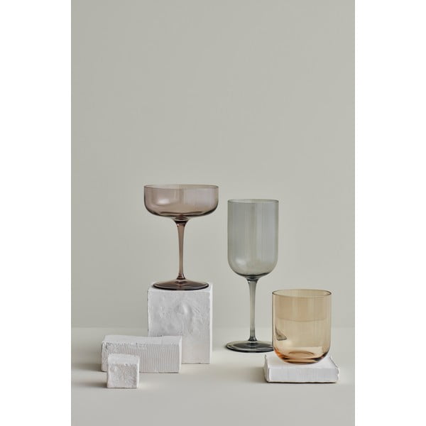 Set 4 pahare pentru vin roșu Blomus Mira, 400 ml, gri-image-1