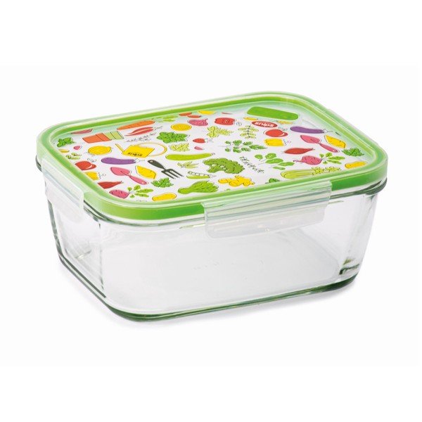 Cutie din sticlă pentru depozitare alimente Snips Rectangular, 0,8 l-image-1