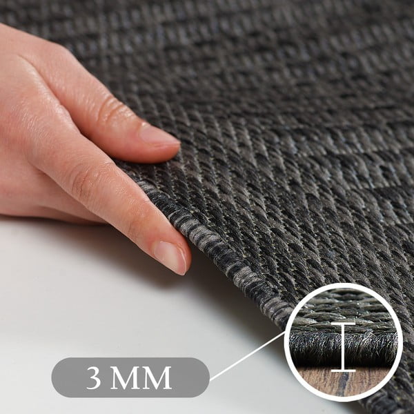 Covor tip traversă de exterior gri închis 80x250 cm Giza – Ayyildiz Carpets-image-4
