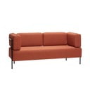 Canapea cu structură metalică Hübsch Block, portocaliu