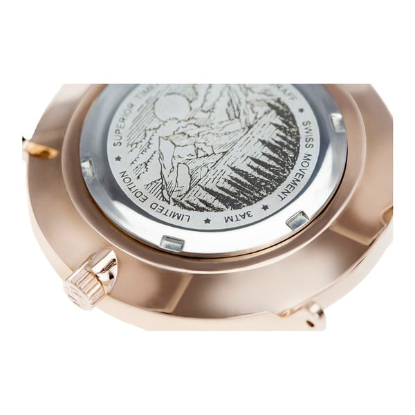 Ceas unisex Frederic Graff Rose Eger Silver Mesh, curea metalică, roz-auriu-image-2