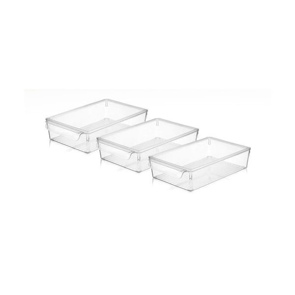 Organizator de frigider 3 buc. din plastic – Hermia