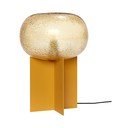 Veioză portocalie cu abajur din sticlă (înălțime 36 cm) Podium – Hübsch