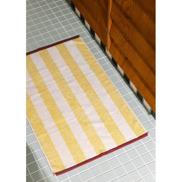 Covoraș de baie galben din material textil 50x80 cm Gobo – noo.ma-image-3