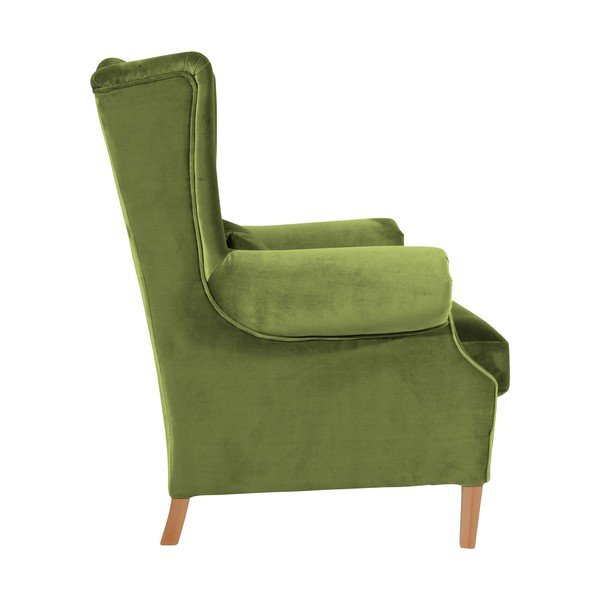 Fotoliu din catifea Max Winzer Harvey Velvet, verde oliv-image-4