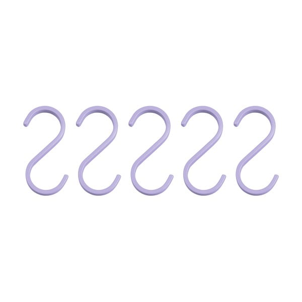 Cârlige mov 5 buc. pentru agățat din metal Hang-it – Mette Ditmer Denmark