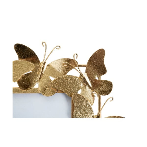 Ramă foto aurie din metal 35x38 cm Butterfly – Mauro Ferretti-image-4