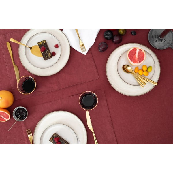 Suport pentru farfurii din in 35x45 cm Marsala – Linen Tales-image-1
