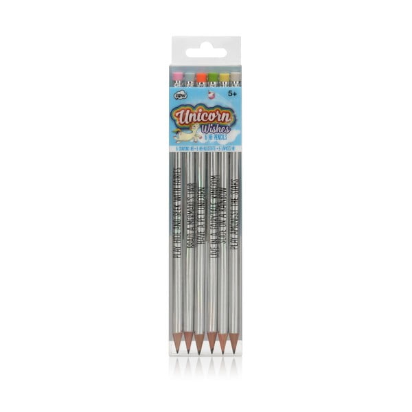 Set 6 creioane NPW Unicorn Holographic Pencils