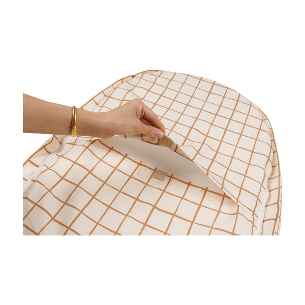 Cuib pentru bebeluș bej Camel Check – Malomi Kids-image-1