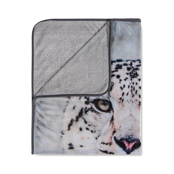 Pătură Muller Textiels Snow Leopard Grey, 130 x 160 cm-image-1
