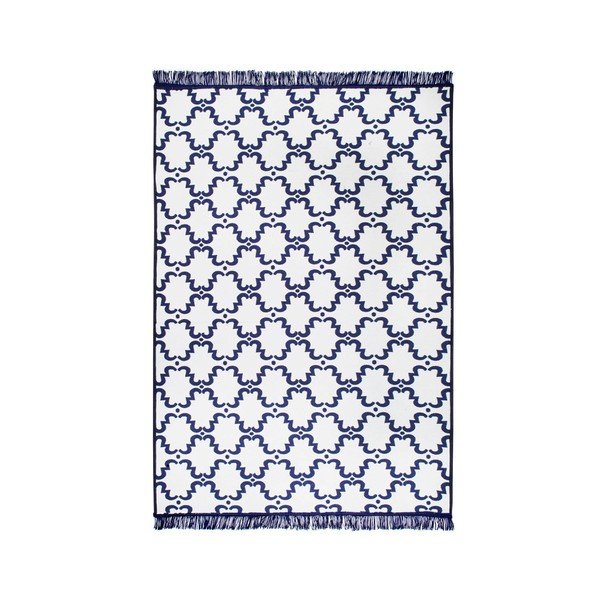 Covor reversibil Risus, 160 x 250 cm, alb-albastru-image-1