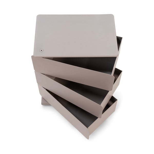Comodă taupe din metal 37x45x26 cm Joey – Spinder Design-image-4