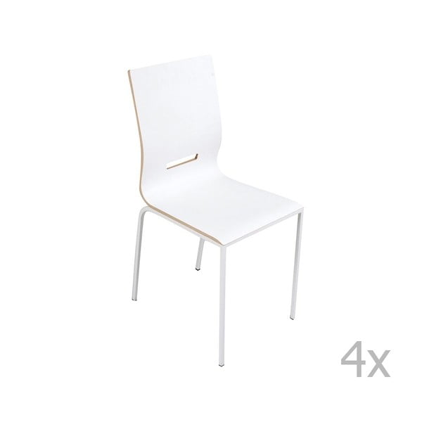 Set 2 scaune Esidra Enriq, alb