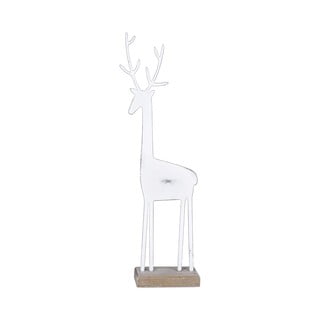 Figurină decorativă Crăciun Ego Dekor Deer, înălțime 25,5 cm, alb