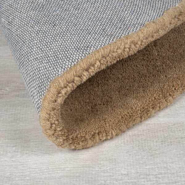 Covor grej țesut manual din lână 200x290 cm Mia Ellipse – Flair Rugs-image-3