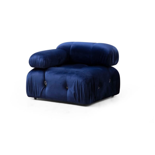 Modul pentru canapea albastru închis cu tapițerie din catifea (partea stângă ) Bubble – Artie