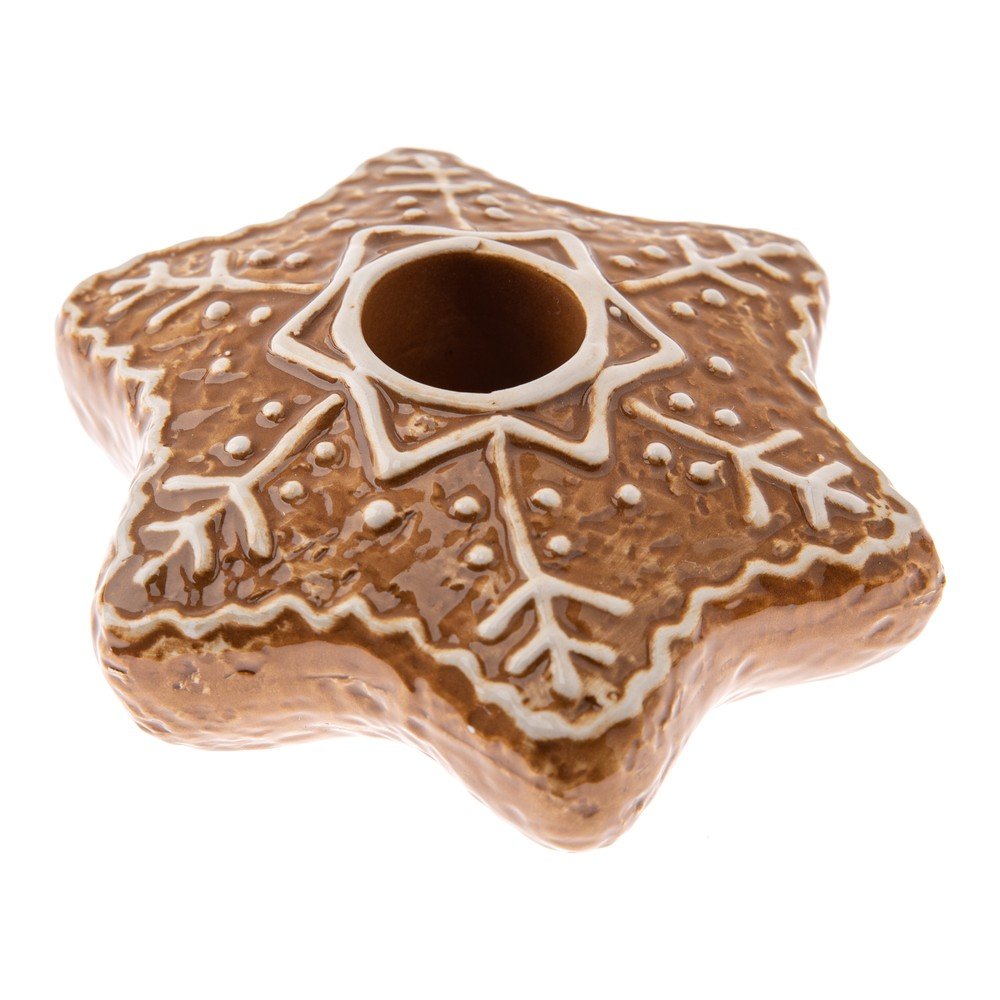 Sfeșnic din ceramică cu model de Crăciun Vinterby – Dakls