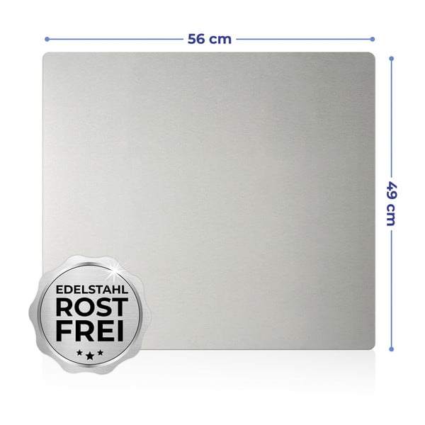 Protecție din oțel pentru peretele de lângă aragaz Maximex Silver, 50 x 56 cm-image-4