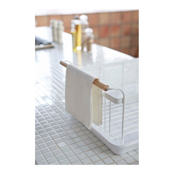 Suport pentru scurs vase cu detalii din lemn de fag YAMAZAKI Tosca-image-1