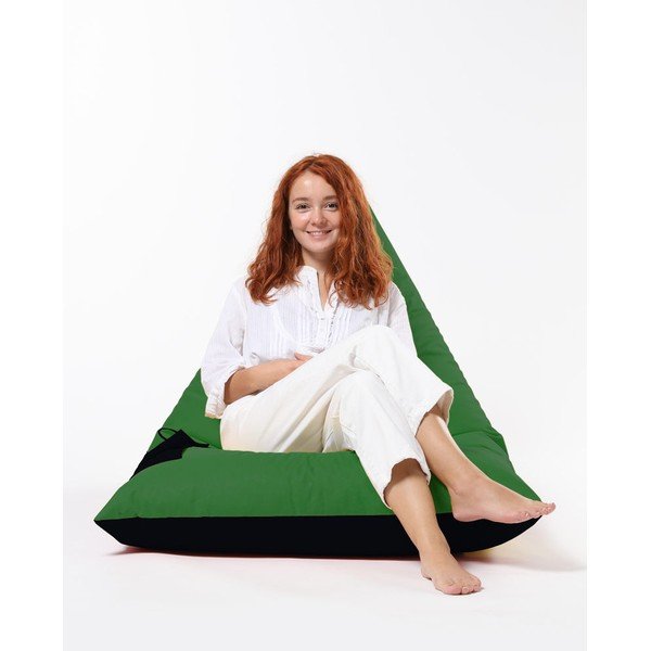 Fotoliu bean bag verde Pyramid – Floriane Garden-image-2