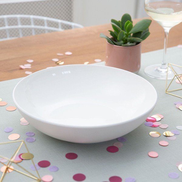 Bol servire din porțelan Villeroy & Boch Uni ⌀ 26 cm, alb-image-1