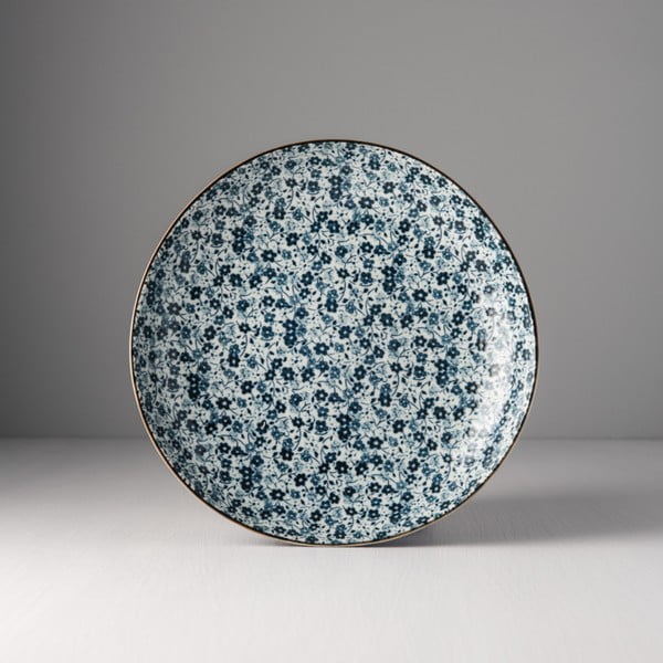 Farfurie ceramică Made In Japan Blue Daisy, ⌀ 23 cm, albastru - alb
