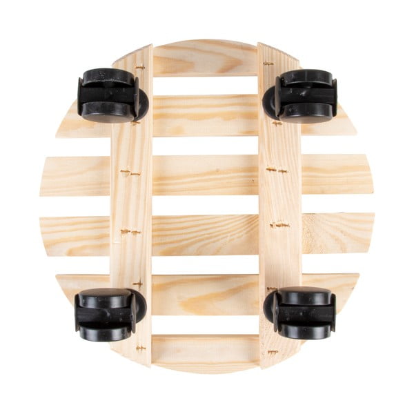 Bază mobilă pentru ghiveci din lemn ø 29 cm (înălțime 8 cm) Indoor & Outdoor – Esschert Design-image-3