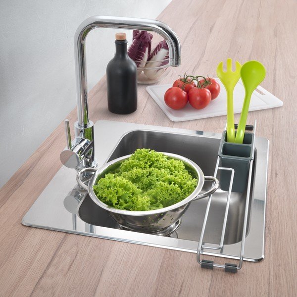 Scurgător de vase argintiu din oțel – Metaltex-image-1