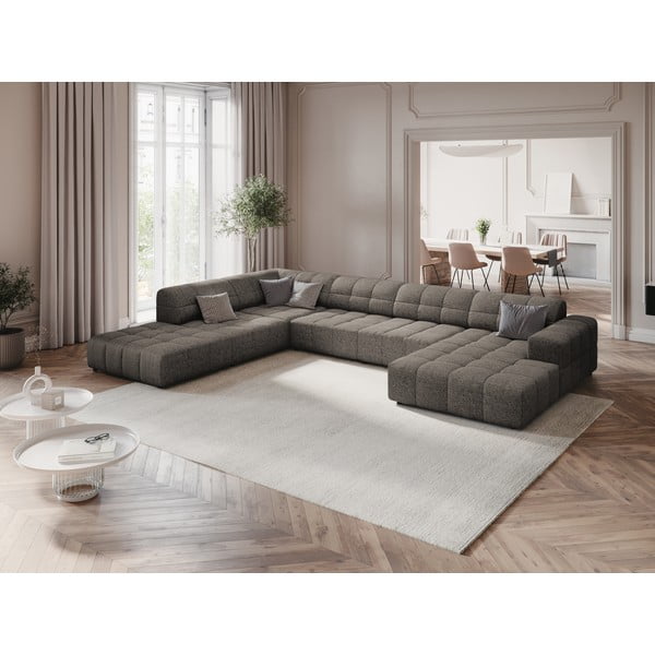 Colțar gri închis (cu colț pe partea stângă /în formă de "U") Chicago – Cosmopolitan Design-image-1