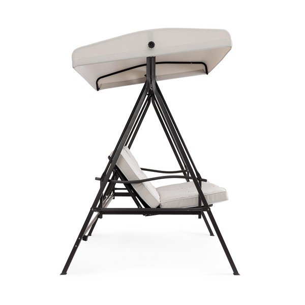 Balansoar de grădină gri antracit/bej din metal Taurus – Bizzotto-image-3