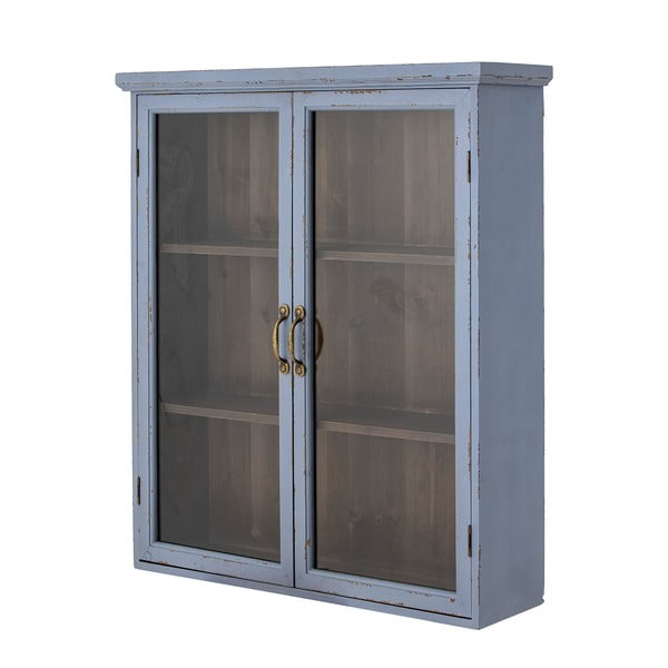 Vitrină albastră din lemn de brad suspendată 81x91 cm Hazem – Bloomingville-image-2