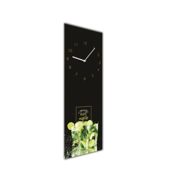 Ceas de perete Styler Glassclock Mojito, 20 x 60 cm-image-2