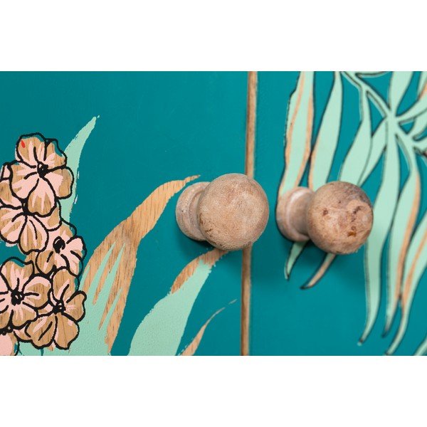 Dulap turcoaz-în culoare naturală 90x85x40 cm Reipur – Interia Home & Living-image-1